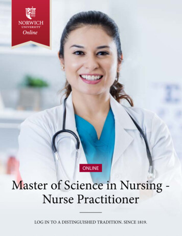 ONLINE Master Of Science In Nursing - Nurse Practitioner