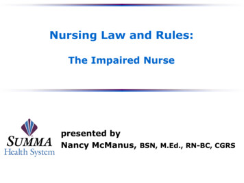 Nursing Law And Rules - Aultman College