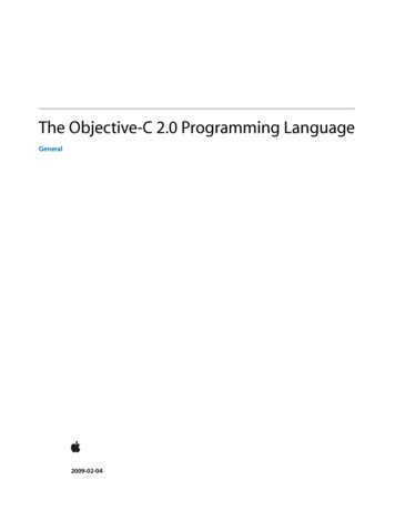 The Objective-C 2.0 Programming Language - CAGT