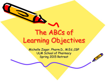 The ABCs Of Learning Objectives