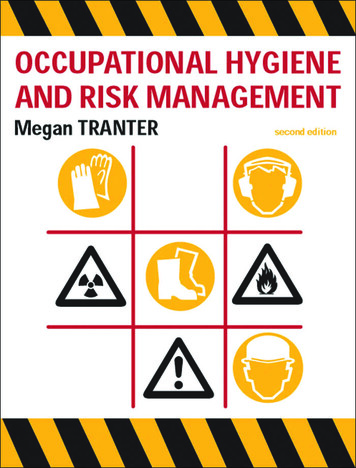 OCCUPATIONAL HYGIENE AND RISK MANAGEMENT