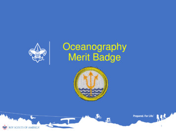 Oceanography Merit Badge - TroopResource 