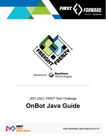 2021-2022 FIRST Tech Challenge OnBot Java Guide