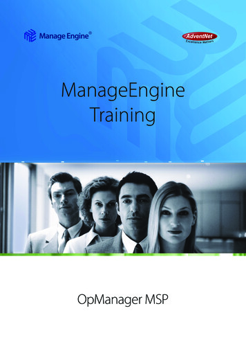 ManageEngine Training - ServiceDesk