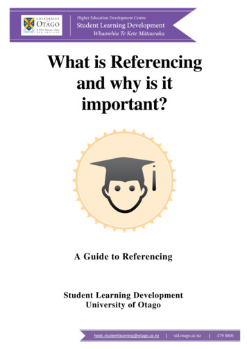 What Is Referencing And Why Is It Important? - University Of Otago