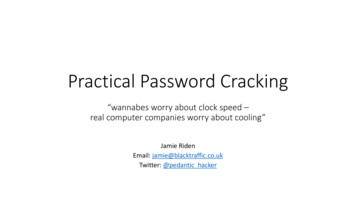 Practical Password Cracking - OWASP