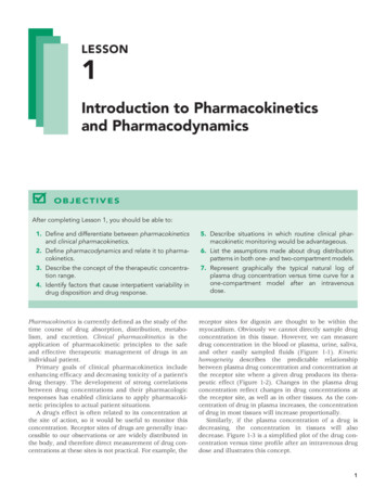 Introduction To Pharmacokinetics And Pharmacodynamics
