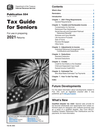 2021 Publication 554 - IRS Tax Forms