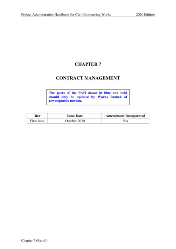 Chapter 7 Contract Management - Cedd