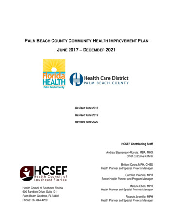 JUNE 2017 DECEMBER 2021 - Florida Department Of Health