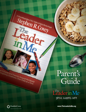 Parent's Guide - English - Leader In Me