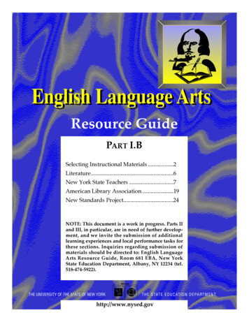 English Language Arts - NYSED