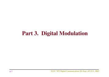 Part 3. Digital Modulation - University Of Hong Kong