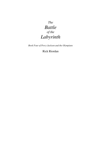 The Battle Of The Labyrinth - Weebly