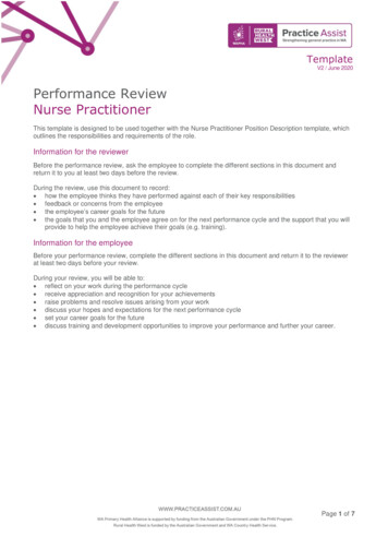 Performance Review Nurse Practitioner - PracticeAssist