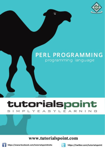 Perl Tutorial