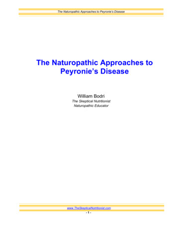 The Naturopathic Approaches To Peyronie’s Disease