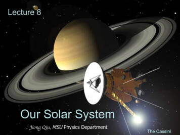 Our Solar System - New Jersey Institute Of Technology