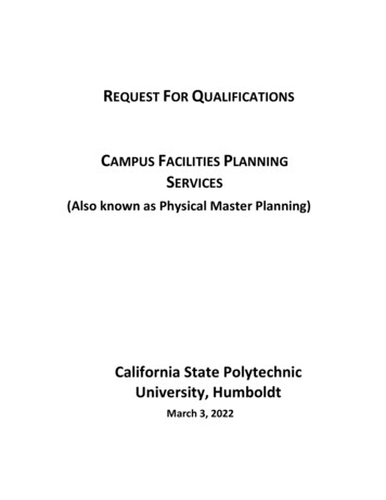 REQUEST FOR QUALIFICATIONS - Humboldt State University