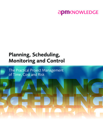 Planning, Scheduling, Monitoring And Control