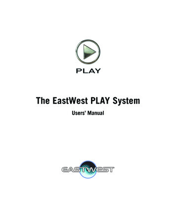 EastWest PLAY System Manual - Sounds Online