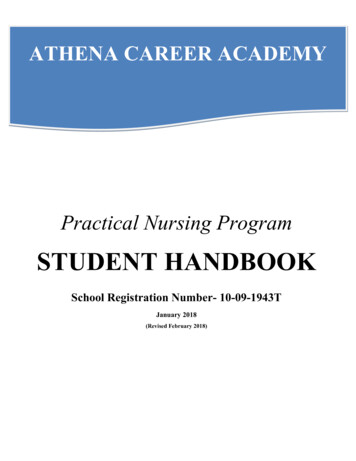 Practical Nursing Program (Revised February 2018) - Athena Career Academy