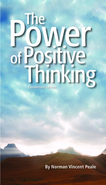 Power Of Positive Thinking - YCIS