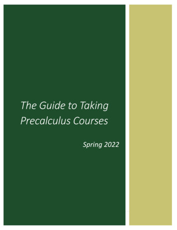 The Guide To Taking Precalculus Courses