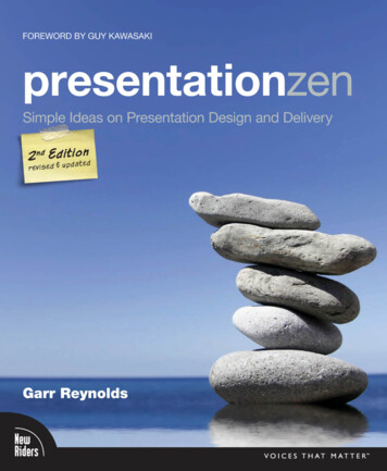 Presentation Zen, 2nd Edition: Simple Ideas On .