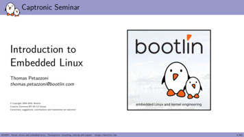 Introduction To Embedded Linux - Bootlin