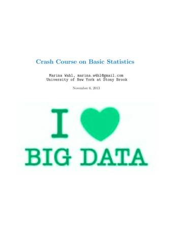 Crash Course On Basic Statistics