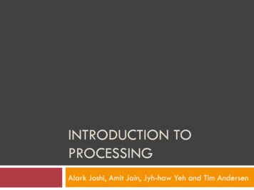 INTRODUCTION TO PROCESSING