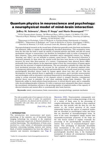 Review Quantum Physics In Neuroscience And 