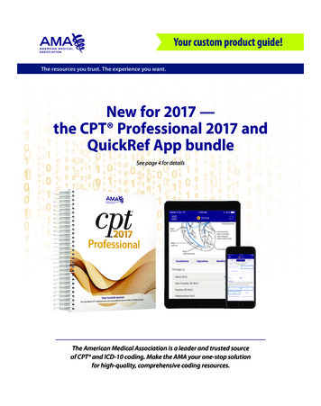 New For 2017 — The CPT Professional 2017 And QuickRef 