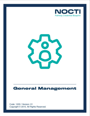 General Management - NOCTI