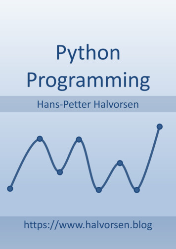 Python Programming - Halvorsen.blog