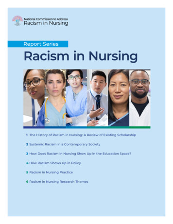 Report Series Racism In Nursing