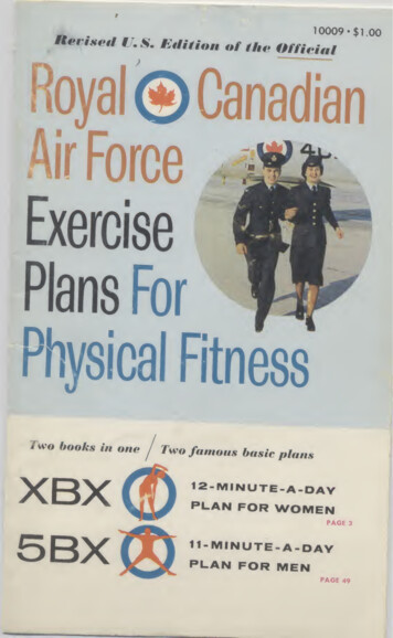 Royl Canadian Air Force Exercise Plans