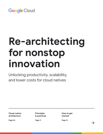 Re-architecting For Nonstop Innovation