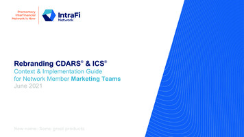 Rebranding CDARS & ICS