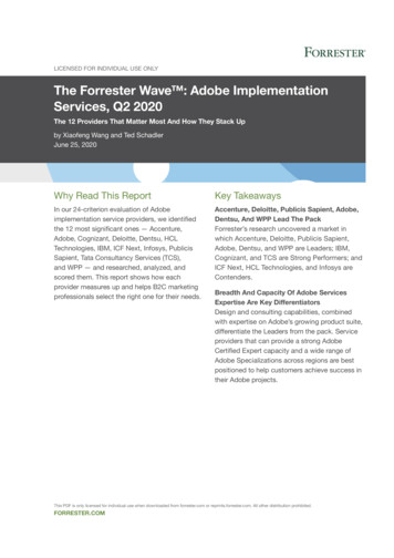 The Forrester Wave Adobe Implementation Services, Q2 2020