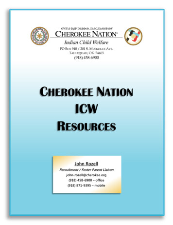Cherokee N Icw Resources