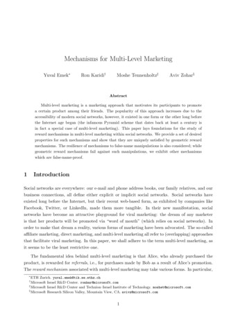 Mechanisms For Multi-Level Marketing