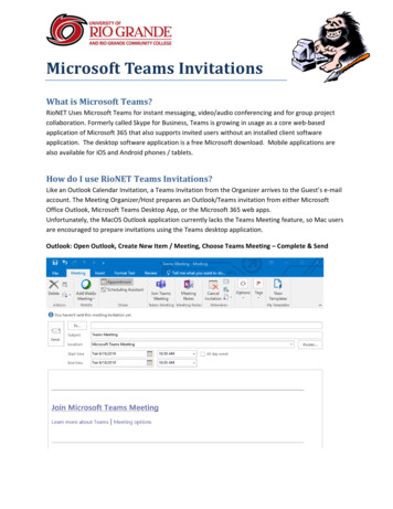 Microsoft Teams Invitations - University Of Rio Grande
