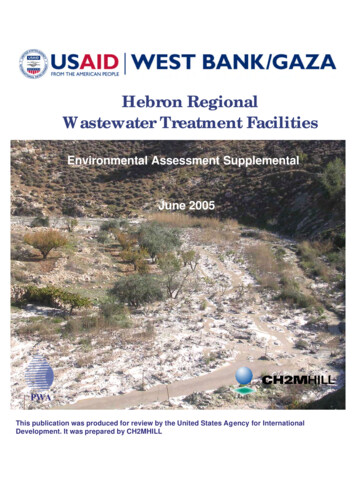 Hebron Regional Wastewater Treatment Facilities - IRC