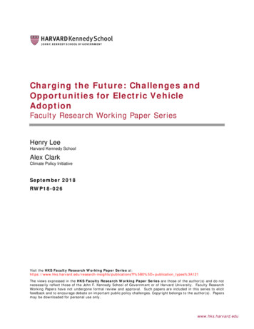Charging The Future: Challenges And Opportunities For .