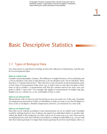 Basic Descriptive Statistics - Princeton University