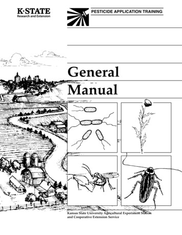S12 General Manual: Pesticide Application Training