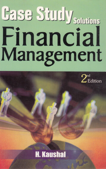 CASE STUDY FINANCIAL MANAGEMENT