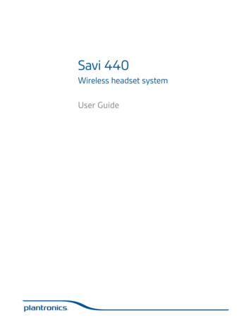 Savi 440 - Headset 